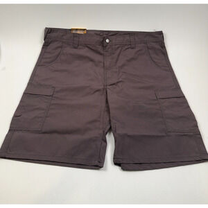 Berne Workwear Men Cotton Stretch Ripstop Cargo Short Brown Size 42 NWT